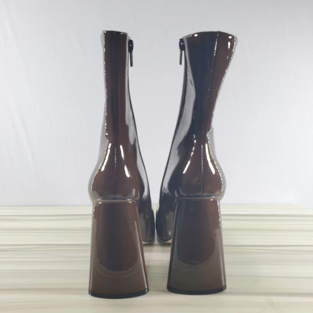 6.5 Raye Cleopatra Brown Patent Leather 4.5